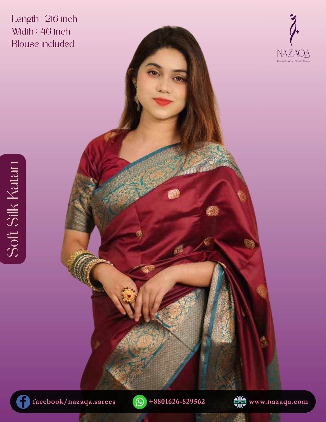 Soft Silk Katan Saree Image